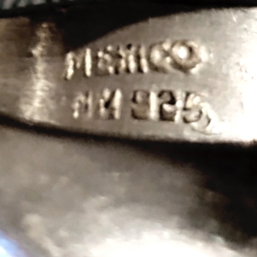 Vintage Los Ballestreros Brutalist Abstract Sterling Silver Ring- 7 - Picture 4 of 9